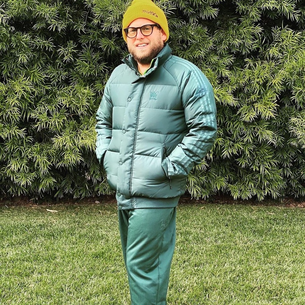 ADIDAS Originals Jonah Hill Puffer Jacket Green - Picture 8 of 10